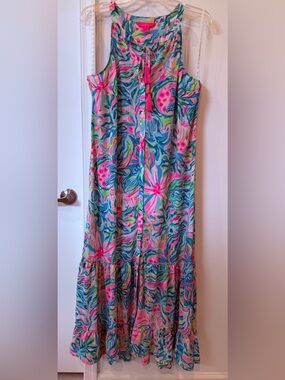 cream day dress Blissful | Color:ORANGE Charming maxi dress with ss26new Dress Pants Suits For